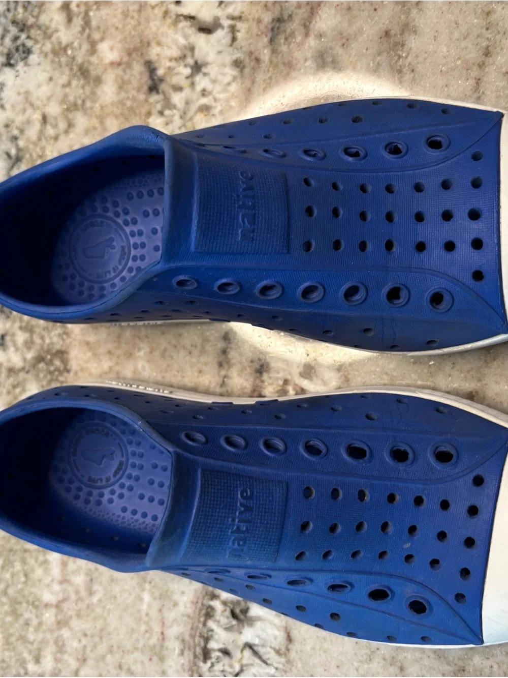 Native Blue Slip-On Perforated Water-Friendly Loafers size 12